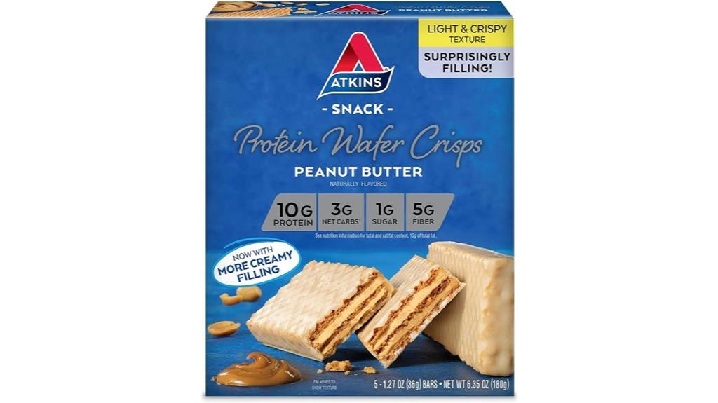 atkins peanut butter crisps