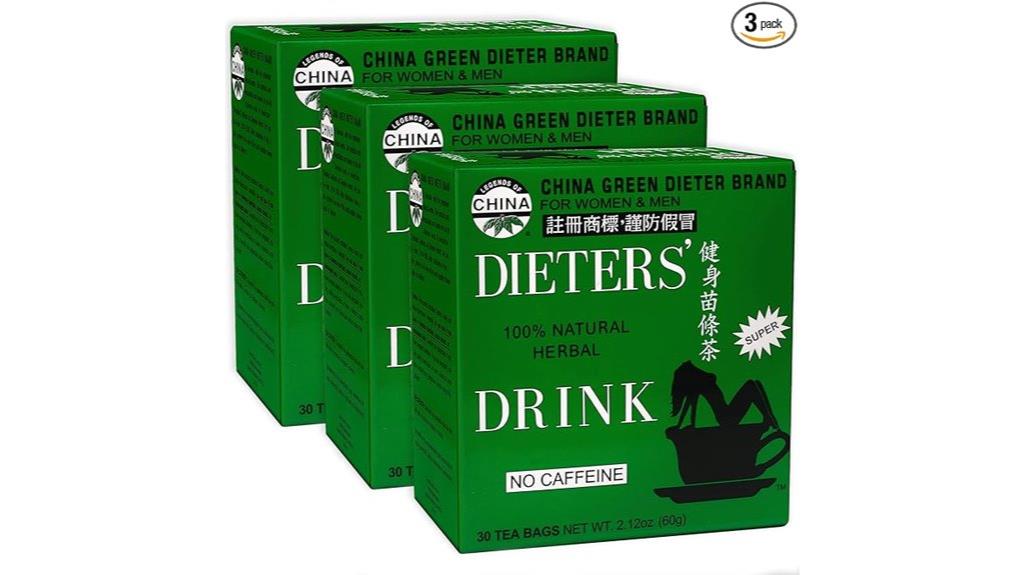 effectiveness of dieters tea