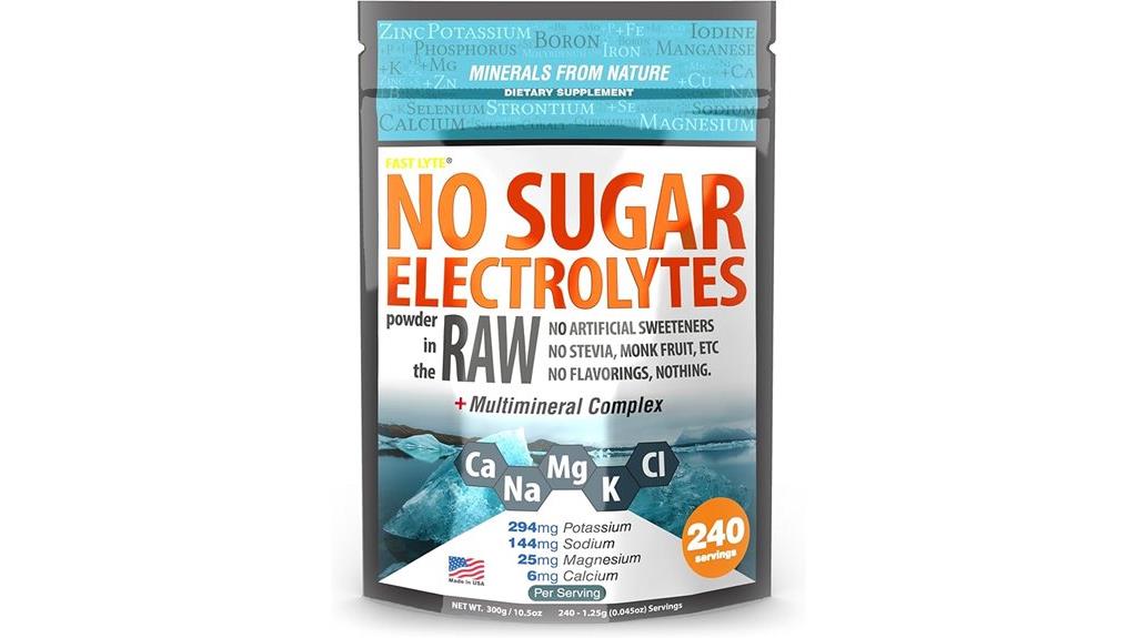 electrolytes powder without sugar