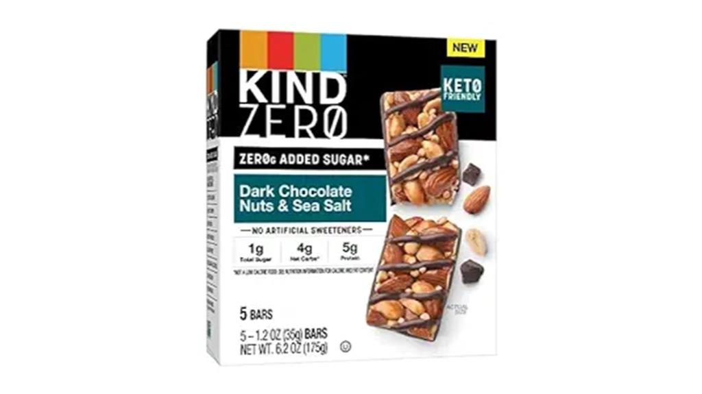 kind zero sugar bars