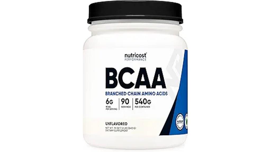 nutricost bcaa powder evaluation