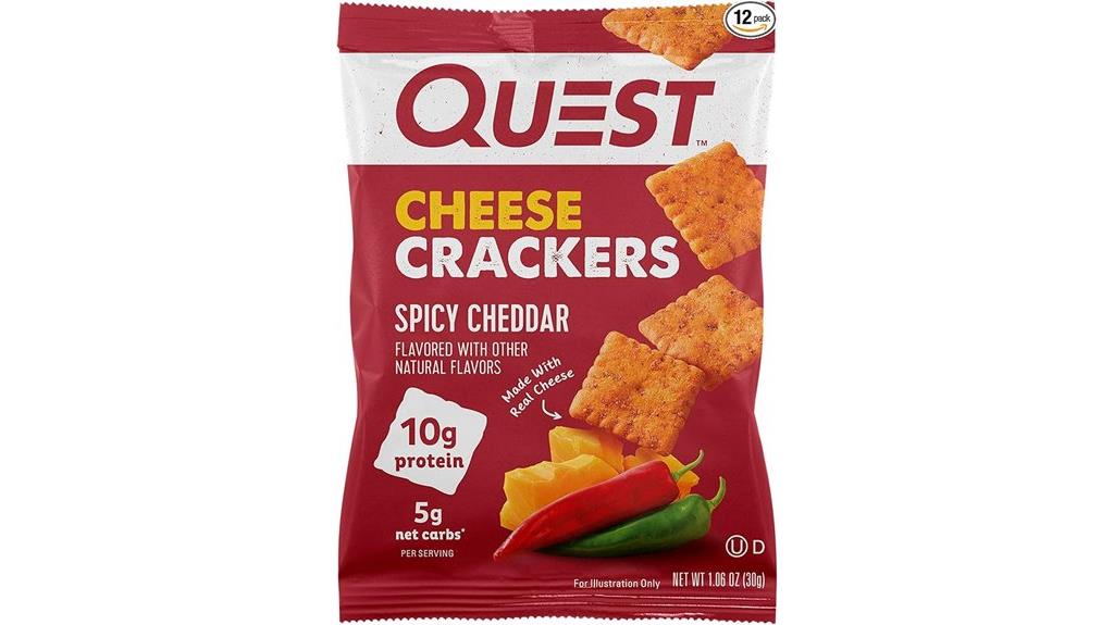 spicy cheddar cheese crackers